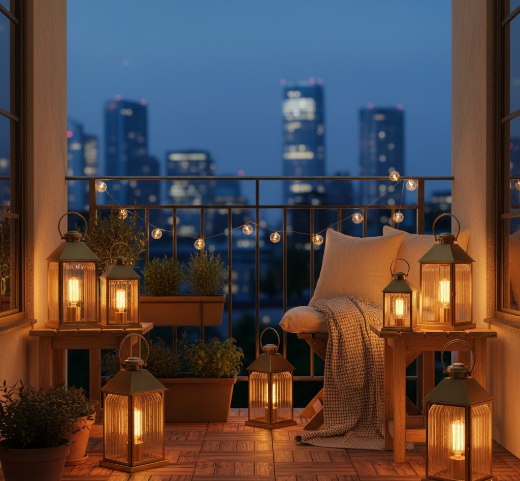 Balkon verlichting inspiratie